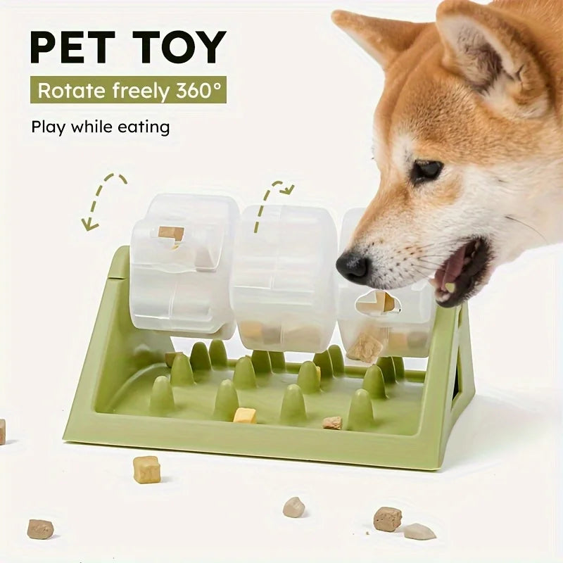 Interactive Dog Food Dispenser Toy - Engaging Puzzle Feeder with Durable Leak-Proof Design for Healthy Slow-Feeding Fun